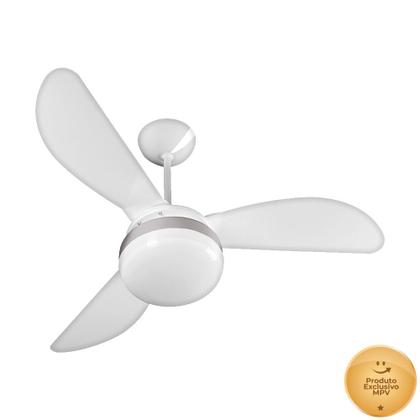 Imagem de Ventilador de Teto Ventisol Fênix Branco / Silver 3 Pás, 3 Velocidades, CV3 Premium