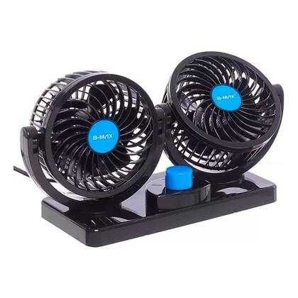 Imagem de Ventilador Duplo Portátil Painel Veículo Automotivo 12v 6.5w