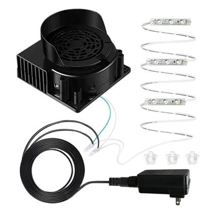 Imagem de Ventilador Kaezuy 12032 12V 1.2A com 3 LEDs para Infláveis