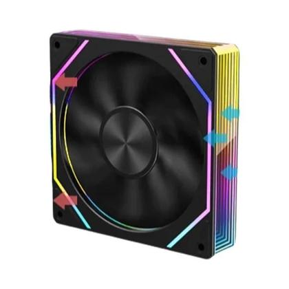 Imagem de Ventoinha De Resfriamento Para Gabinete De Computador 12CM ARGB Ice Whale IW-4MAX Prism 7PRO Espelho