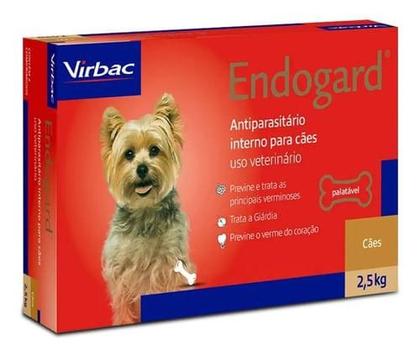 Imagem de Vermífugo Endogard 2,5kg Para Cães Com 6 Unidades