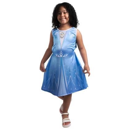 Imagem de Vestido-fantasia frozen pop infantil licenciada-disney