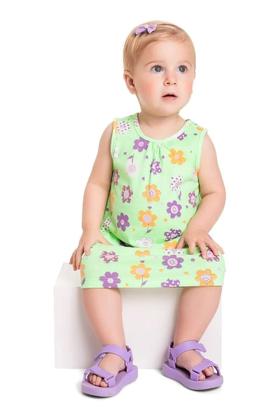 Imagem de Vestido Floral em Meia Malha para Bebê Menina Bee Loop