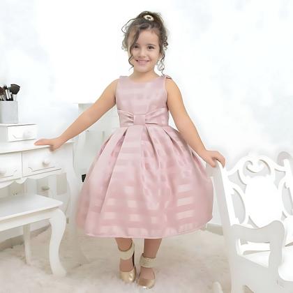 Imagem de Vestido infantil festa na cor rosa seco