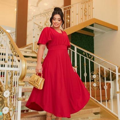 Imagem de Vestido Neide Maxi Midi Moda evangélica