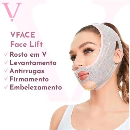 Imagem de Vface Lifting Facial Efeito rejuvenescedor antirrugas e firmamento mascara de belezacontrapapada