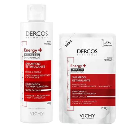 Imagem de Vichy Dercos Energy+ Kit  Shampoo + Refil Shampoo Antiqueda