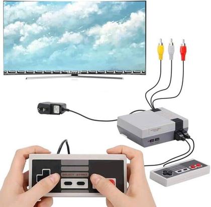 Imagem de Video Game Retro 620 Jogos Clássicos Conectar Tv portatil Console Super Mini + 2 Controles