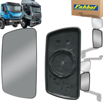 Imagem de Vidro Espelho Retrovisor Compatível Iveco Tector / Cursor com Base LD / LE sem Desembaçador (504197878)