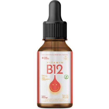 Imagem de Vitamin B12 Family Care Gotas 30Ml Morango - True Source