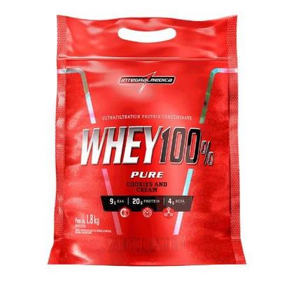 Imagem de Whey 100% Pure - Whey Protein Cookies and Cream 900G (Refil) - Integral Médica