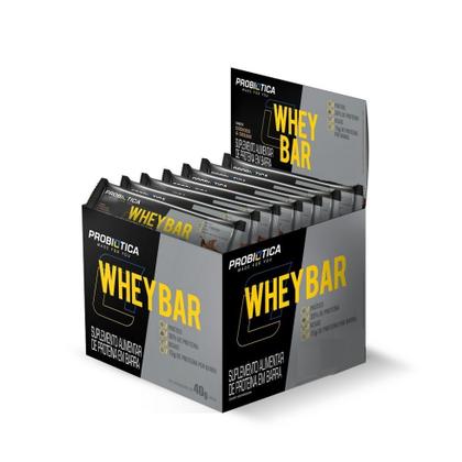 Imagem de Whey Bar Low Carb Caixa 24 Unidades (960g) - Sabor: Morango