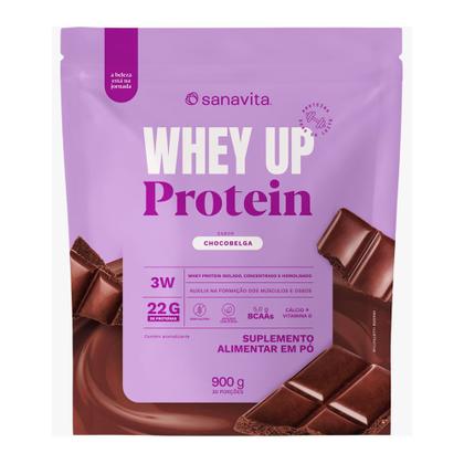 Imagem de Whey UP Protein Sanavita Sabor Chocobelga 3W com 22g de Proteína Sachê 900g