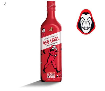 Imagem de Whisky Jhonnie Walker Red Label La Casa De Papel 750 Ml