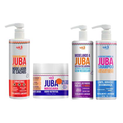 Imagem de Widi Care Juba Kit - Creme de Pentear + Máscara + Geléia + Shampoo