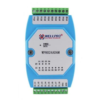 Imagem de WP8024ADAM  - Modulo I/O RS-485 MODBUS RTU 8 Entradas e 4 Saidas
