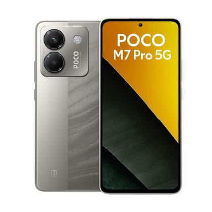 Xiaomi Poco M7 Pro 5G 256GB 8GB RAM Silver Câmera 64MP Tela 120Hz