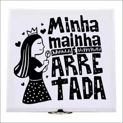 Imagem de Xilogravura Minha Mainha em azulejo