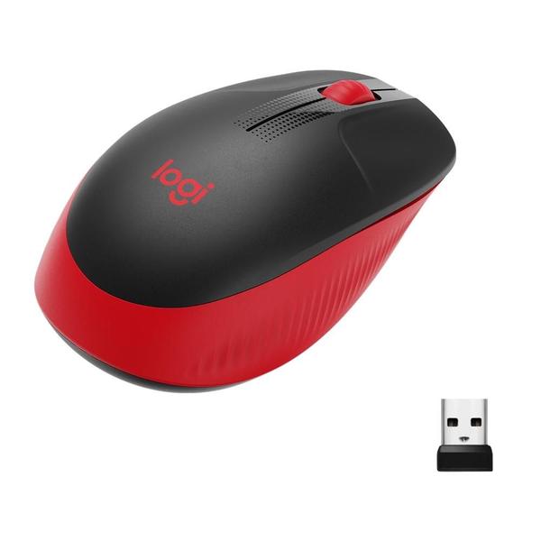 Imagem do produto Mouse sem Fio Logitech M190 Vermelho em Magazine Luiza