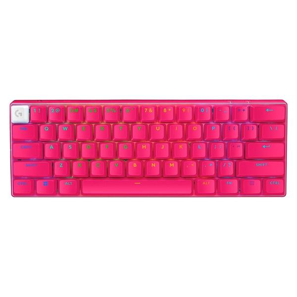 Imagem do produto Teclado Mecânico Gamer sem fio Logitech G Pro X 60 Lightspeed Switch Brown Tactile - Rosa em Magazine Luiza